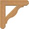 Ekena Millwork Funston Craftsman Rough Sawn Bracket w/ Offset Brace, Western Red Cedar, 6"W x 22"D x 22"H BKT0604X22X22FST04RWR - alternate 4